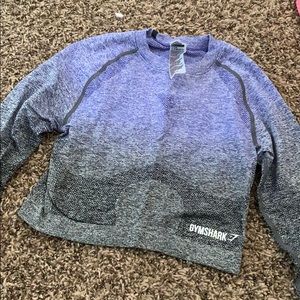 Gymshark ombré long sleeve crop top